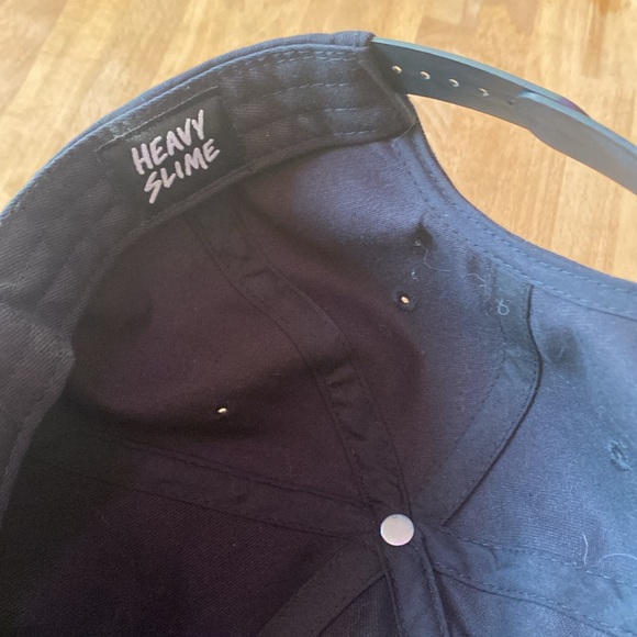 Heavy Slime Motor Oil 6 panel snap back great condition SOLD OUT - Picture 2 of 3